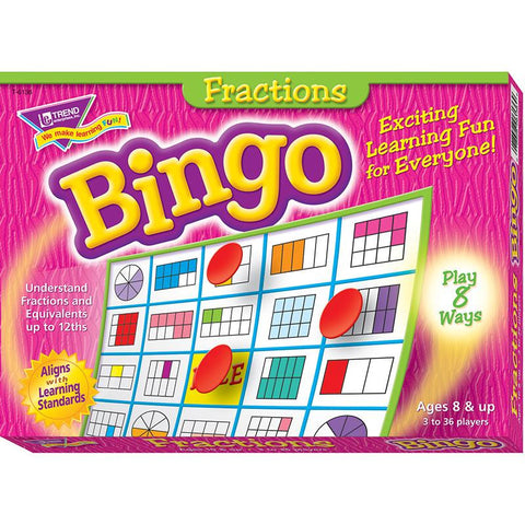 BINGO FRACTIONS AGES 10 & UP