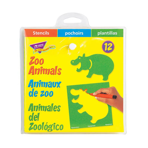 STENCILS ZOO ANIMALS