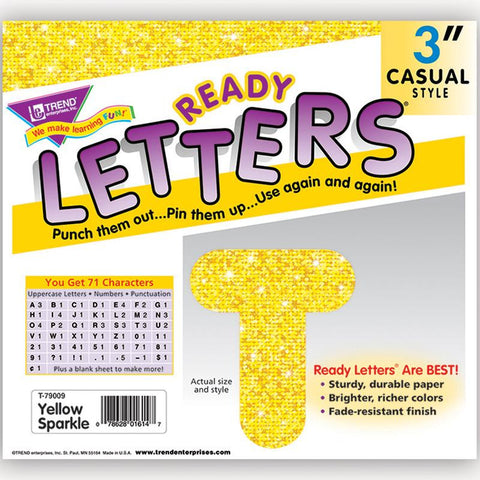 READY LETTERS 3 CASUAL YELLOW