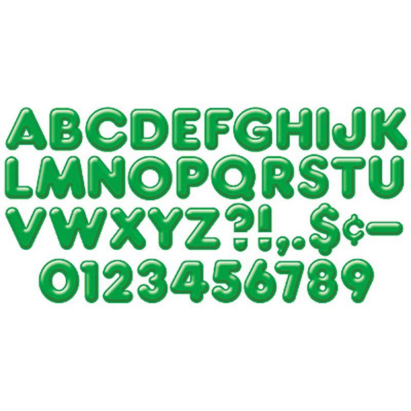 READY LETTERS 2INCH 3-D GREEN