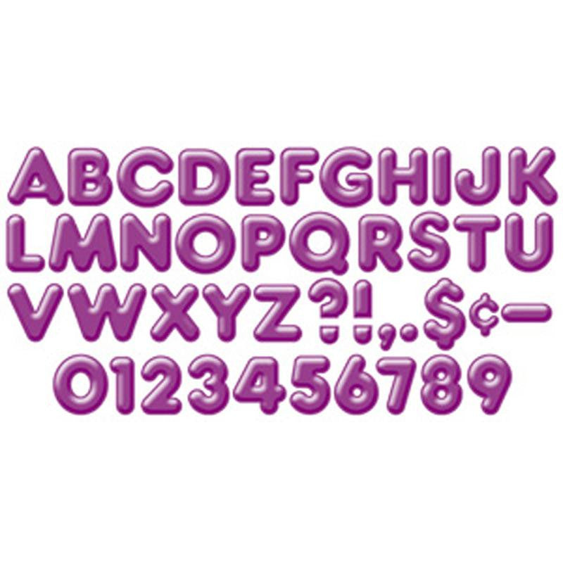 READY LETTERS 2INCH 3-D PURPLE