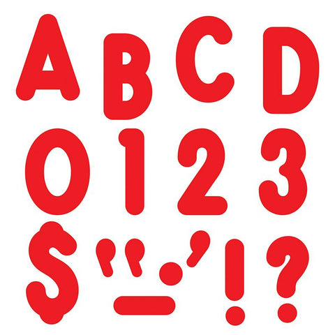 RED READY LETTERS 7IN UPPERCASE