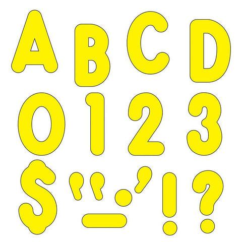 YELLOW READY LETTERS 7IN UPPERCASE