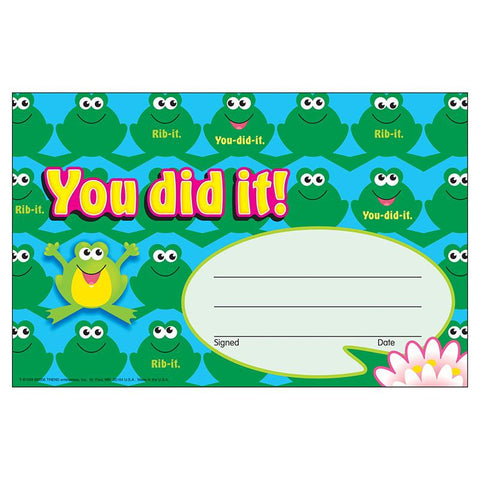 AWARDS YOU DID IT FROGS 30-PK