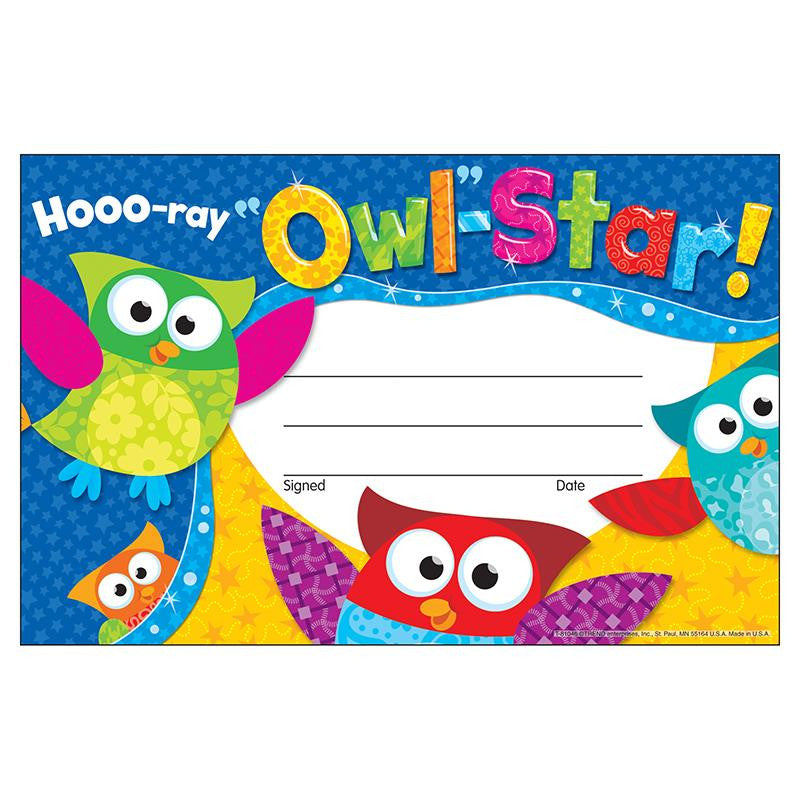 HOOO RAY OWL STAR RECOGNITION