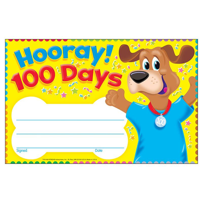 HOORAY 100 DAYS HAPPY HOUND