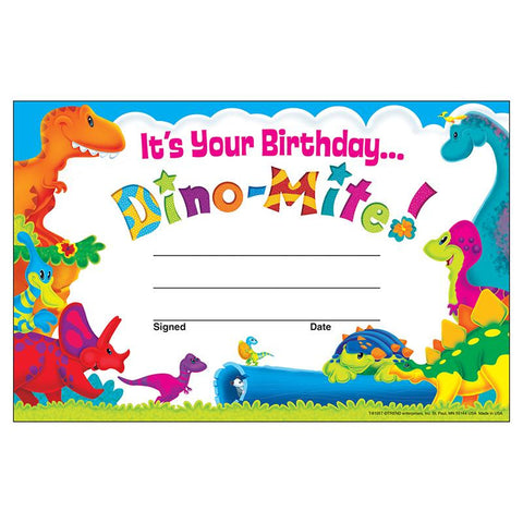 BIRTHDAY DINO-MITE PALS RECOGNITION