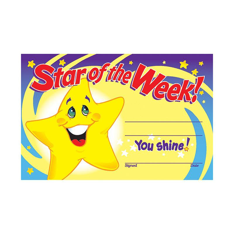 AWARDS STAR OF THE WEEK 30-PK 5X8