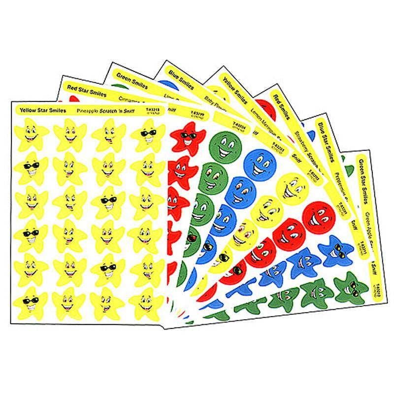 STINKY STICKERS SMILES STARS 648-PK