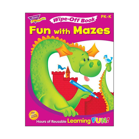 FUN WITH MAZES WIPE OFF BOOK