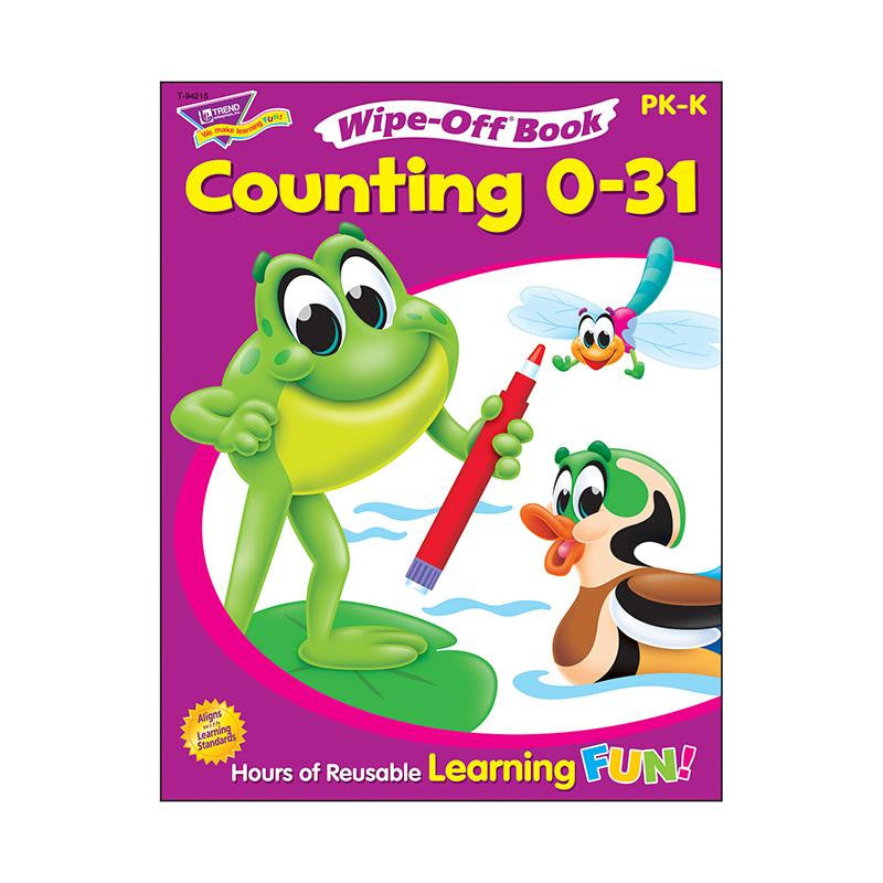 COUNTING 0-31 28PG WIPE-OFF BOOKS