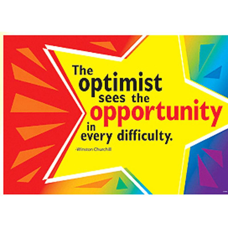 THE OPTIMIST SEES THE OPPORTUNITY