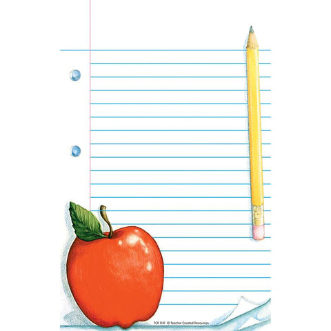 NOTEPAD W- APPLE 50SHT 5X8