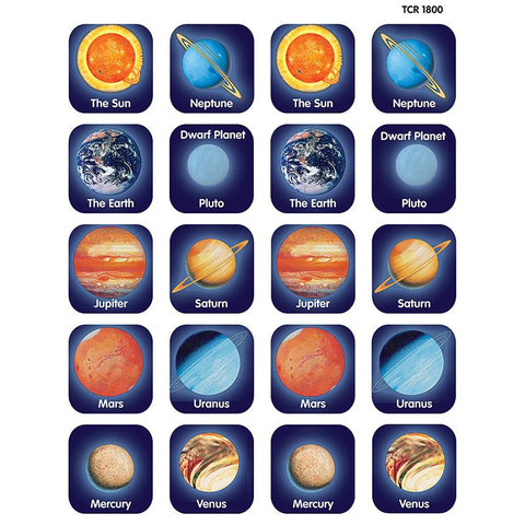 PLANETS THEMATIC STICKERS