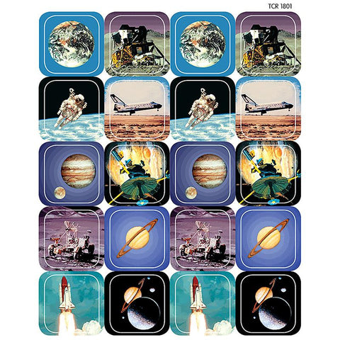 SPACE THEMATIC STICKERS