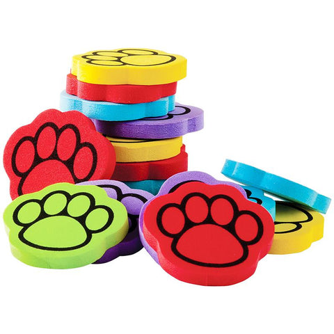 FOAM 100 IN 5 COLOR PAW PRINT