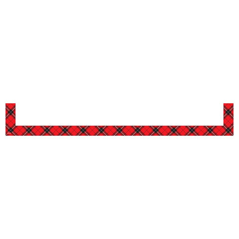 RED PLAID MAGNETIC POCKETS LARGE