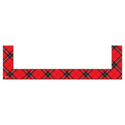 RED PLAID MAGNETIC POCKETS SMALL