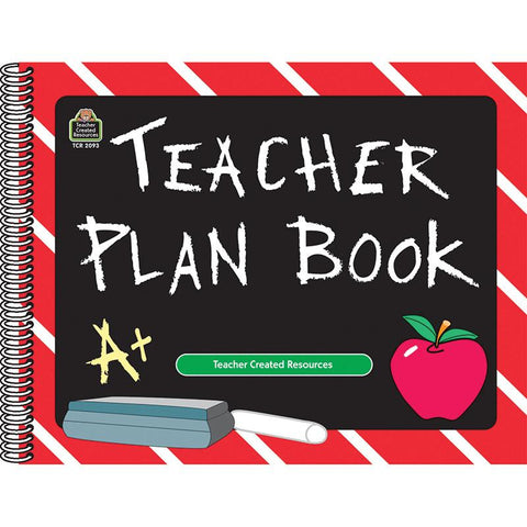 TEACHER PLAN BOOK CHALKBOARD