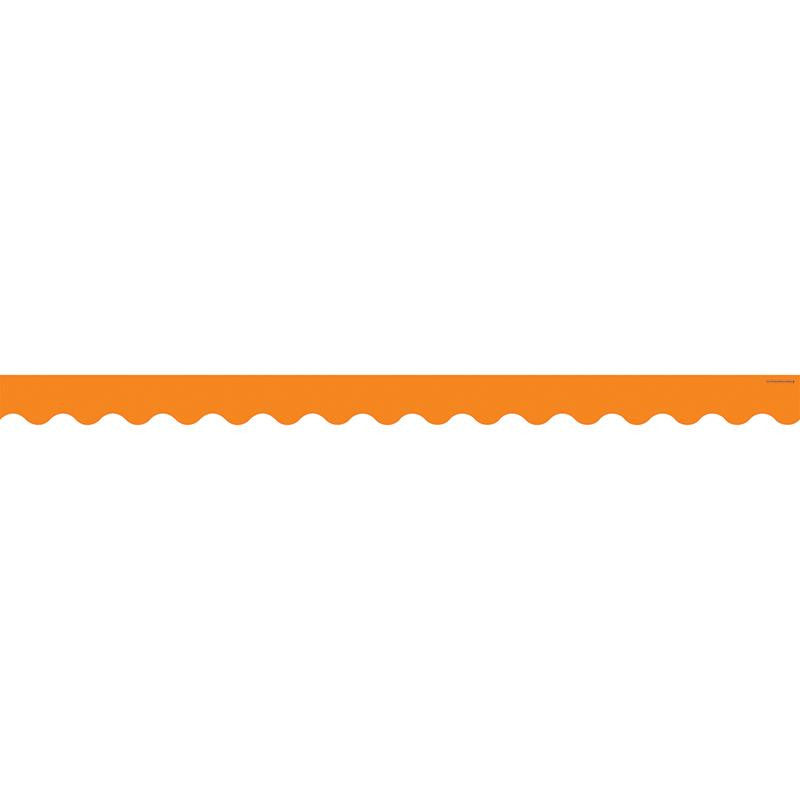 ORANGE SCALLOPED BORDER TRIM