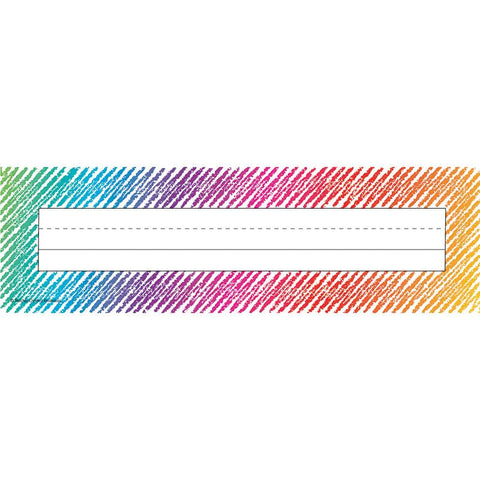 COLORFUL SCRIBBLE NAME PLATES