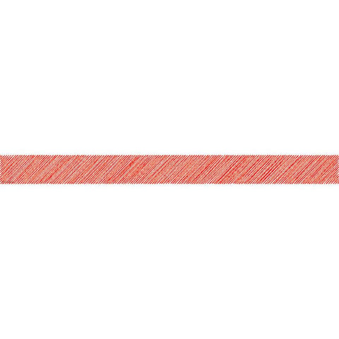 RED SCRIBBLE STRAIGHT BORDER TRIM