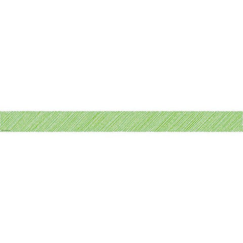 LIME SCRIBBLE STRAIGHT BORDER TRIM