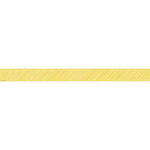 YELLOW SCRIBBLE STRAIGHT BORDER