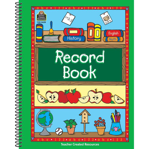 RECORD BOOK GREEN BORDER