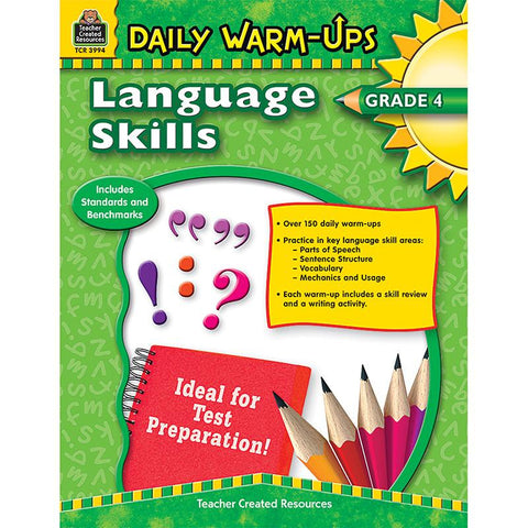 DAILY WARM UPS LANGUAGE SKILLS GR 4