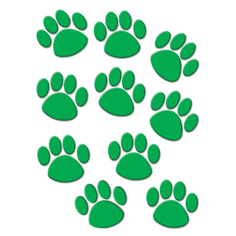 GREEN PAW PRINT ACCENTS 30 PK