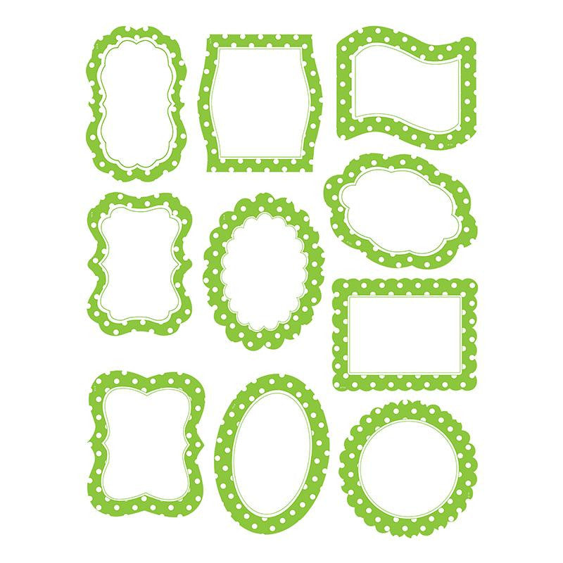 LIME POLKA DOTS FRAME ACCENTS