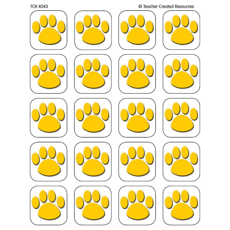 GOLD PAW PRINT STICKERS