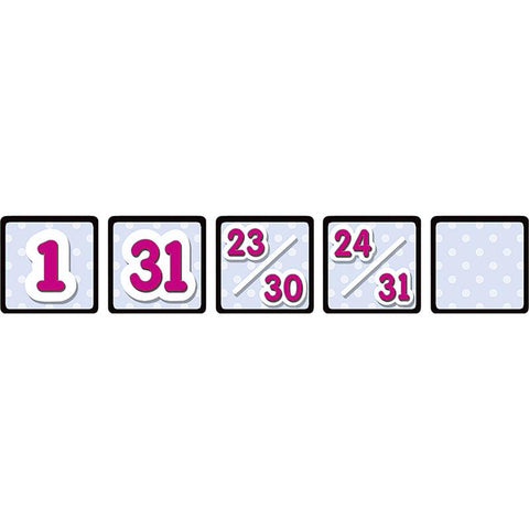 BLACK POLKA DOTS CALENDAR DAY MINI