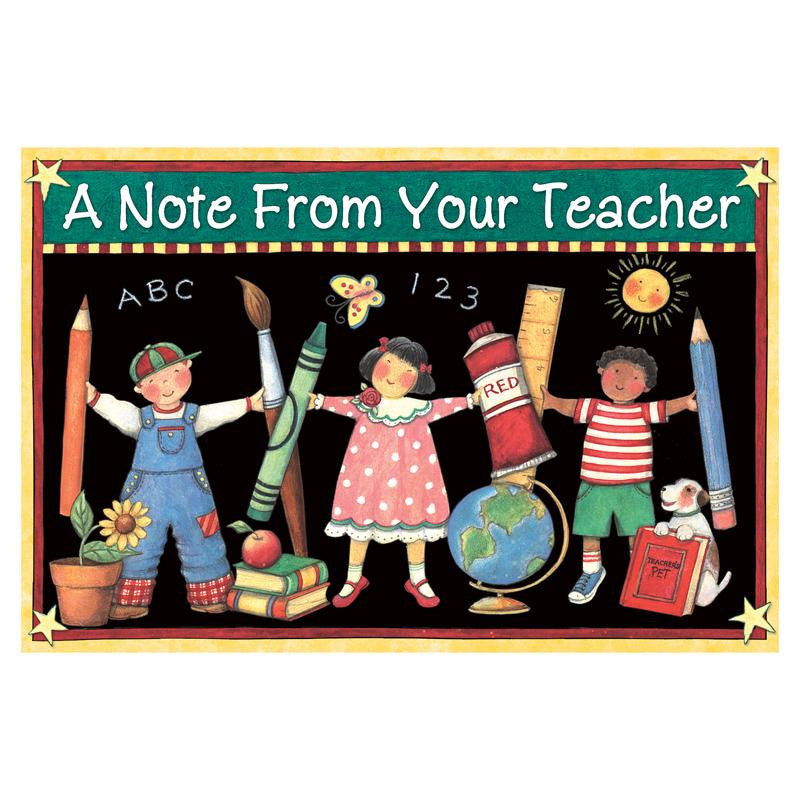 SW NOTE FROM YOUR TEACHER POSTCARD