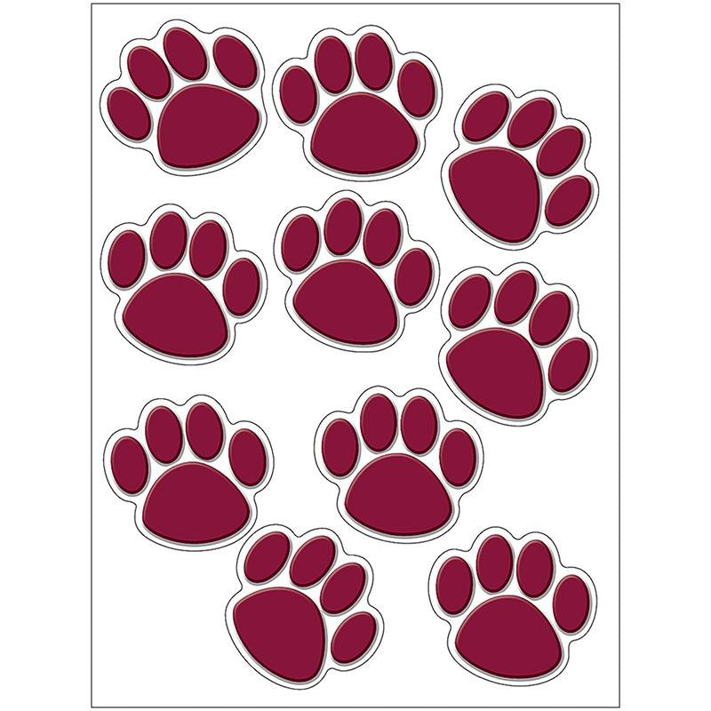 MAROON PAW PRINTS ACCENTS