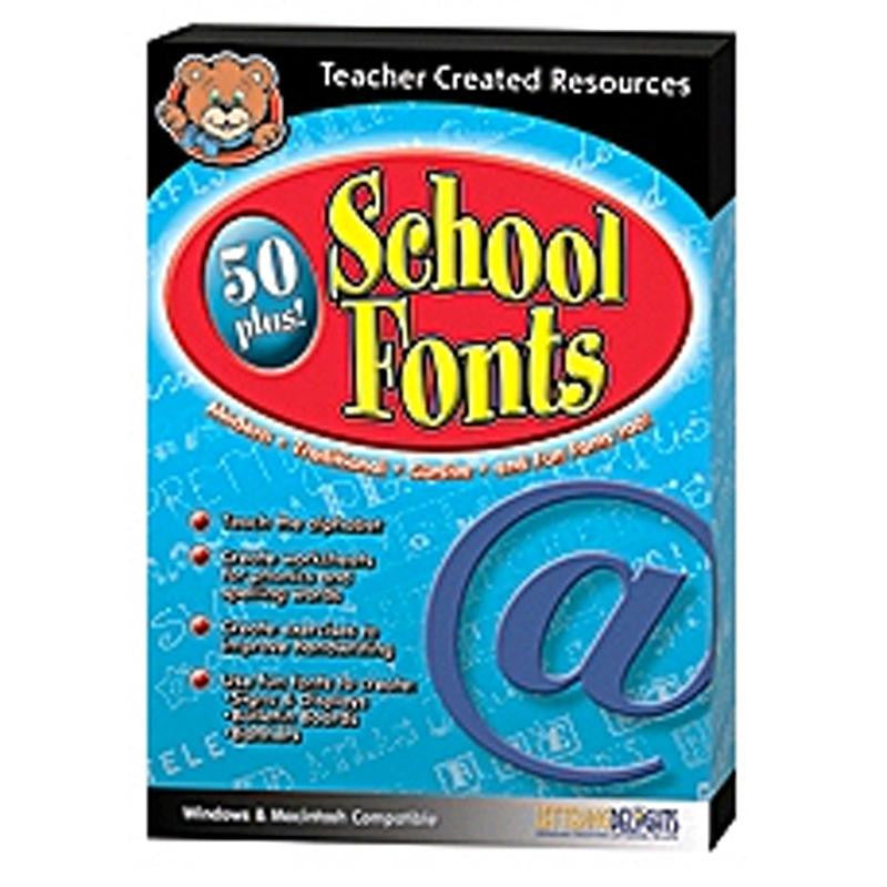 50 PLUS SCHOOL FONTS