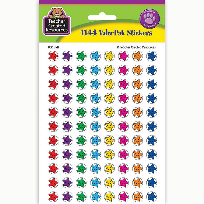 SMILEY STARS MINI STICKERS VALU-PAK