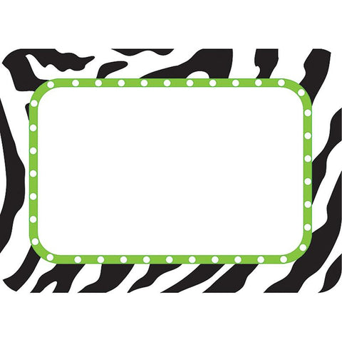 ZEBRA NAME TAGS LABELS