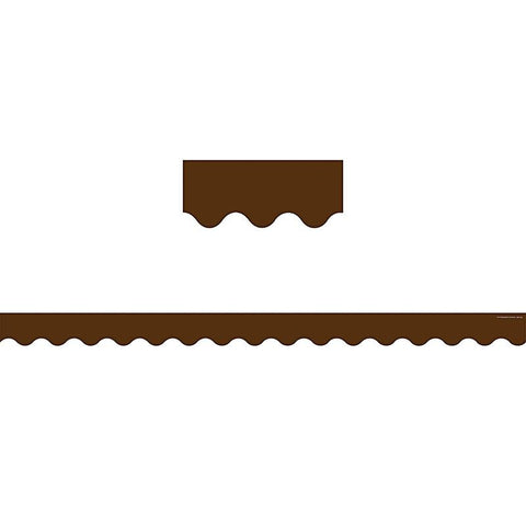 CHOCOLATE SCALLOPED BORDER TRIM