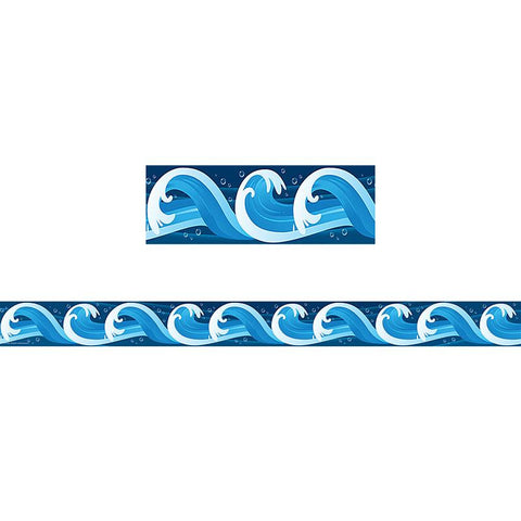 OCEAN WAVES STRAIGHT BORDER TRIM