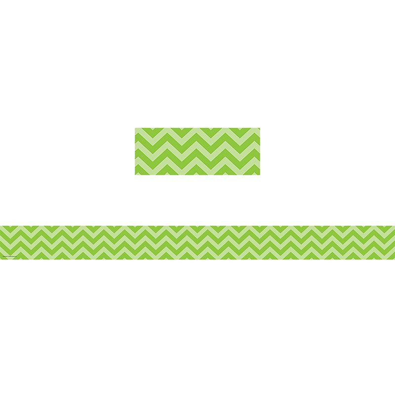 LIME CHEVRON STRAIGHT BORDER TRIM