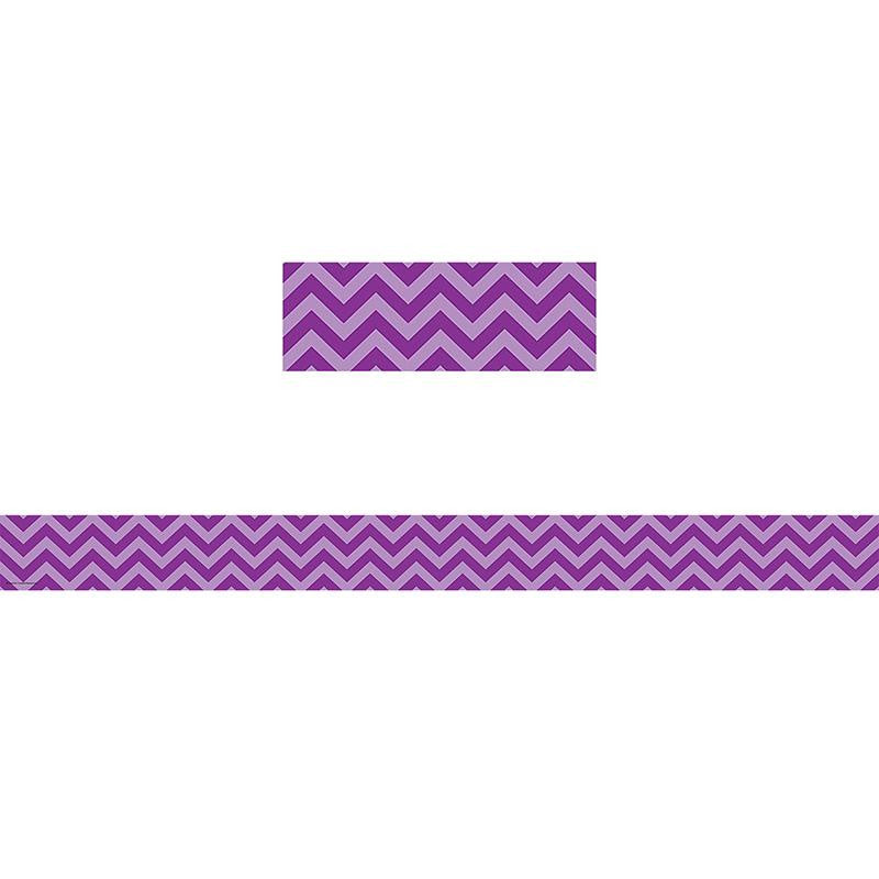 PURPLE CHEVRON STRAIGHT BORDER TRIM