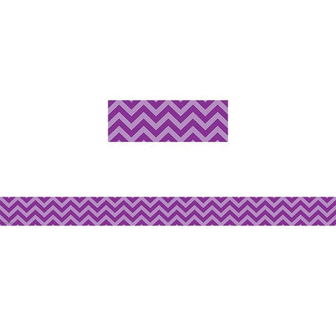 PURPLE CHEVRON STRAIGHT BORDER TRIM