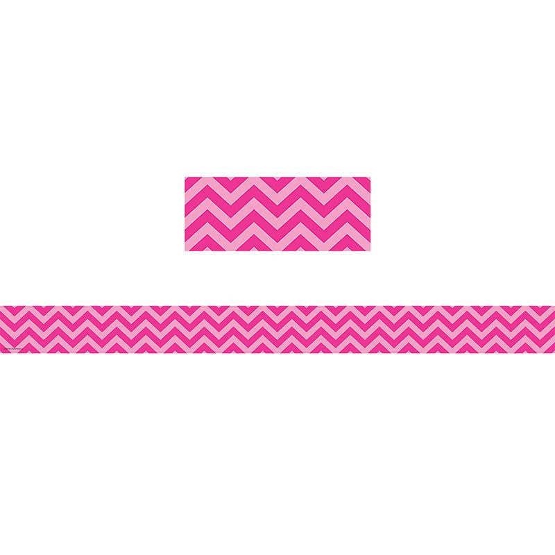 HOT PINK CHEVRON STRAIGHT BORDER