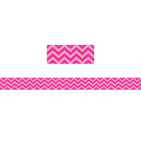 HOT PINK CHEVRON STRAIGHT BORDER