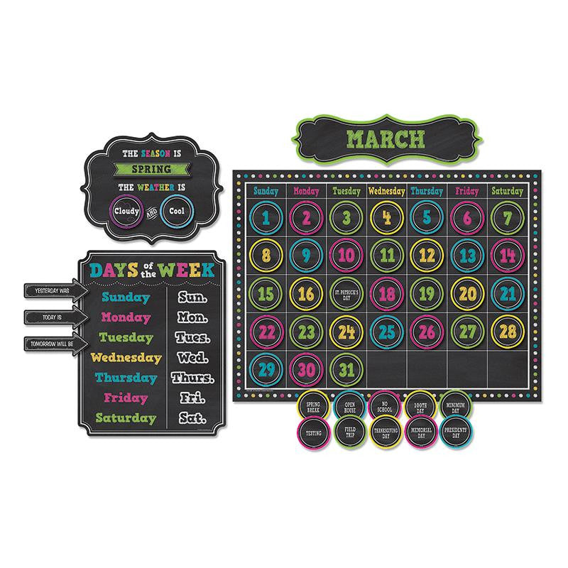 CHALKBOARD BRIGHTS CALENDAR BB SET