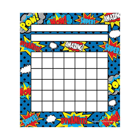 SUPERHERO INCENTIVE CHARTS