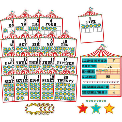 CARNIVAL NUMBERS 0-20 BB SET 6 PNLS