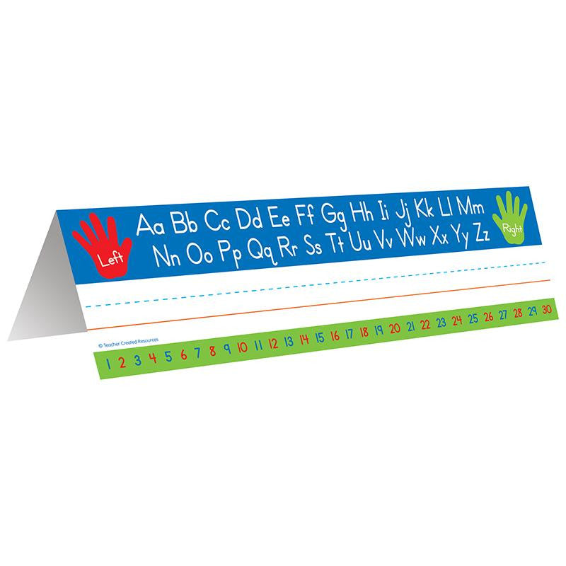 LEFT RIGHT ALPHABET TENT NAME PLATE